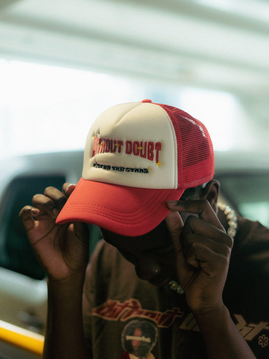 Red Trucker Hat - Withøut Døubt.