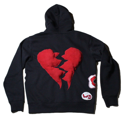 Patchwork Zip-Up Hoodie
