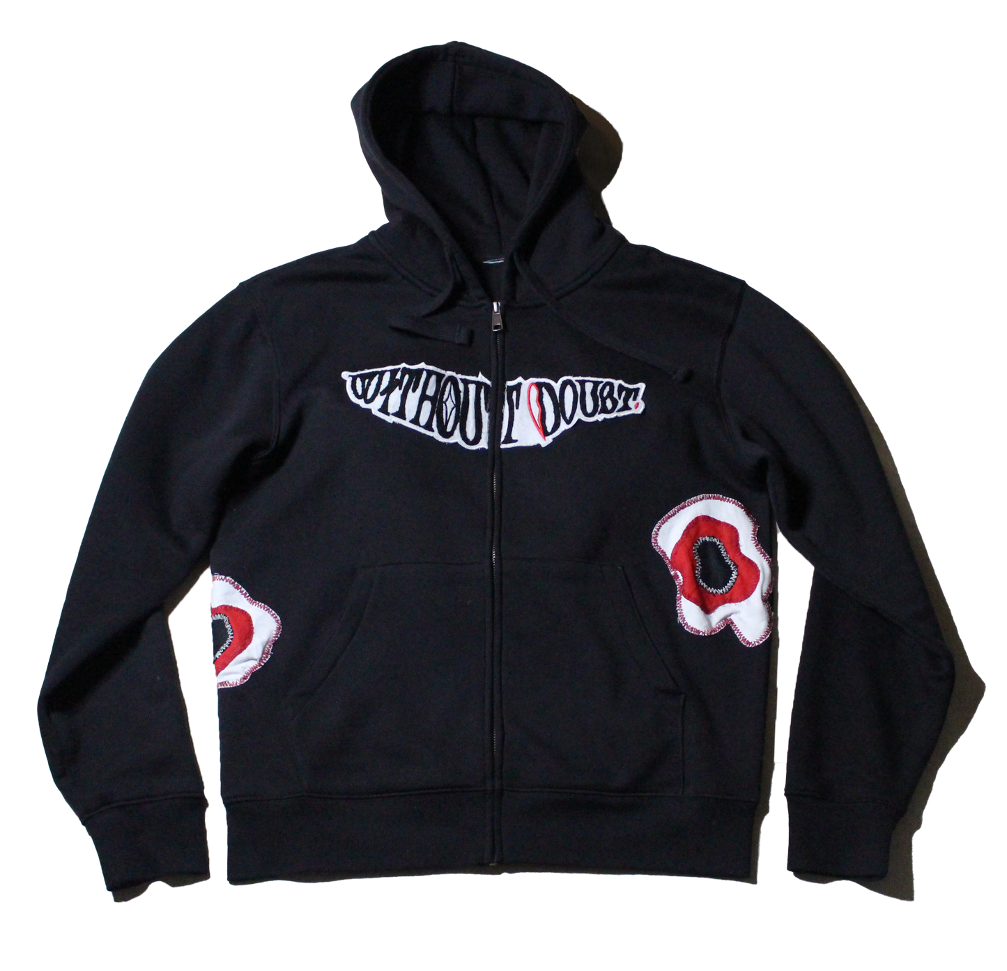 Patchwork Zip-Up Hoodie